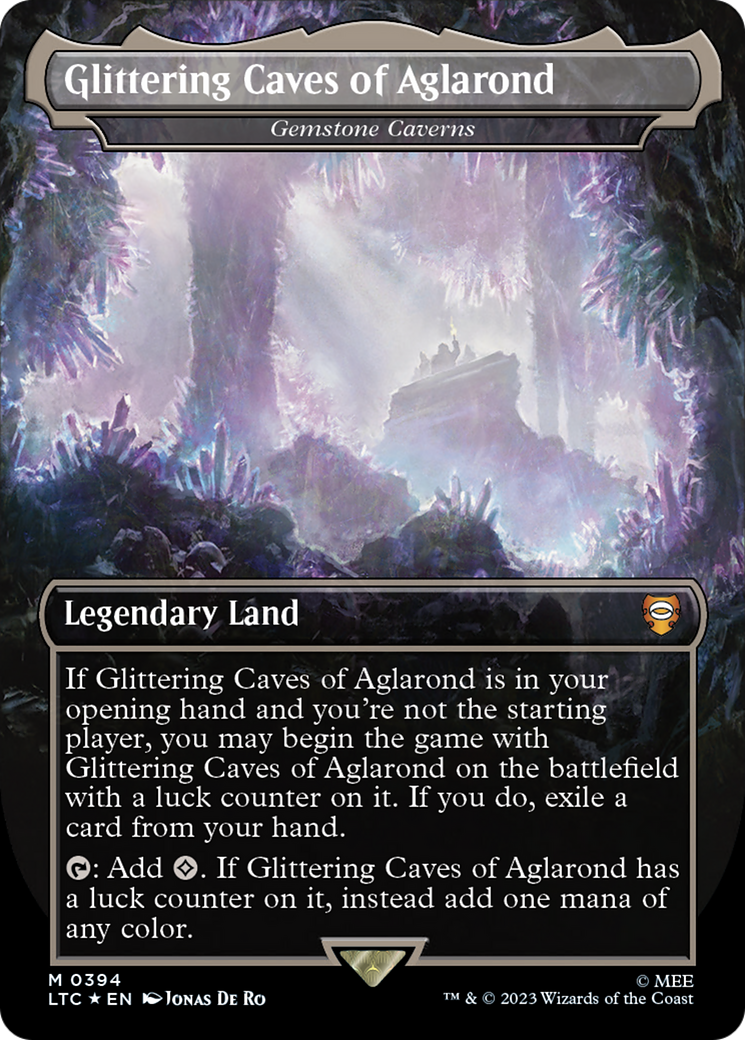 Glittering Caves of Aglarond [Gemstone Caverns] (0394) (Borderless) - Surge Foil
