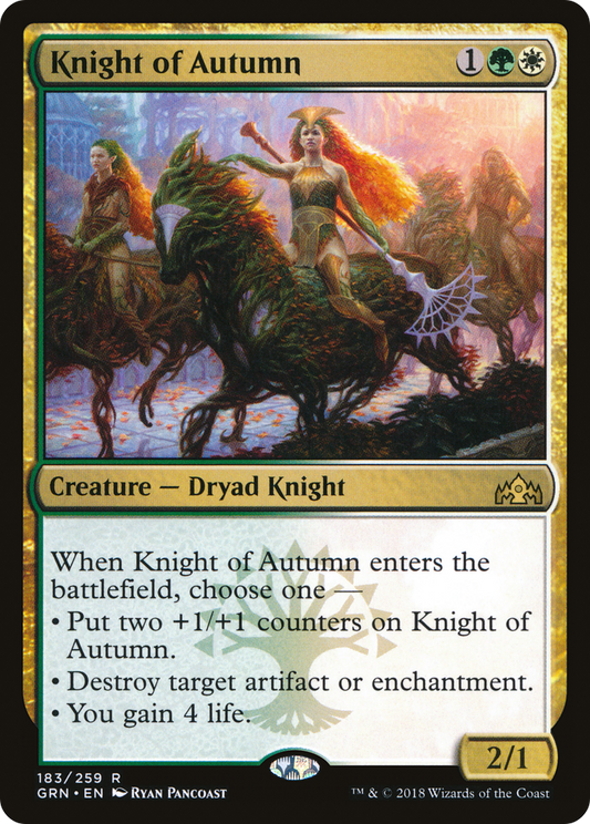 Knight of Autumn - Foil