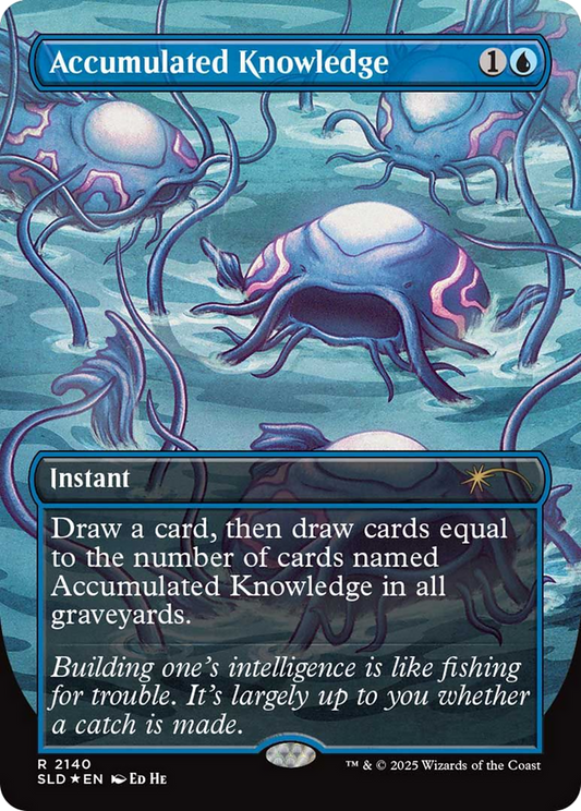 Accumulated Knowledge (2140) (Borderless) - Foil sld