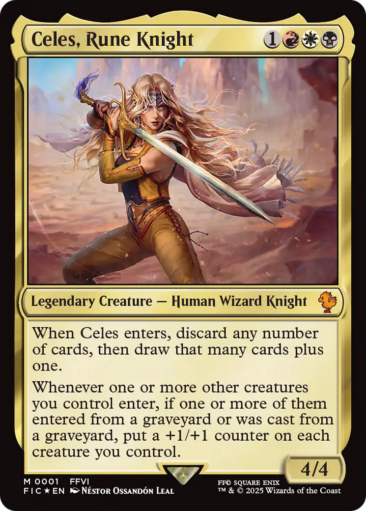 Celes, Rune Knight (0001) - Foil