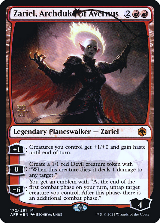 Zariel, Archduke of Avernus (172) (Prerelease) - Foil