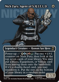 Nick Fury, Agent of S.H.I.E.L.D. (0357) (Borderless) (MSH) - Foil
