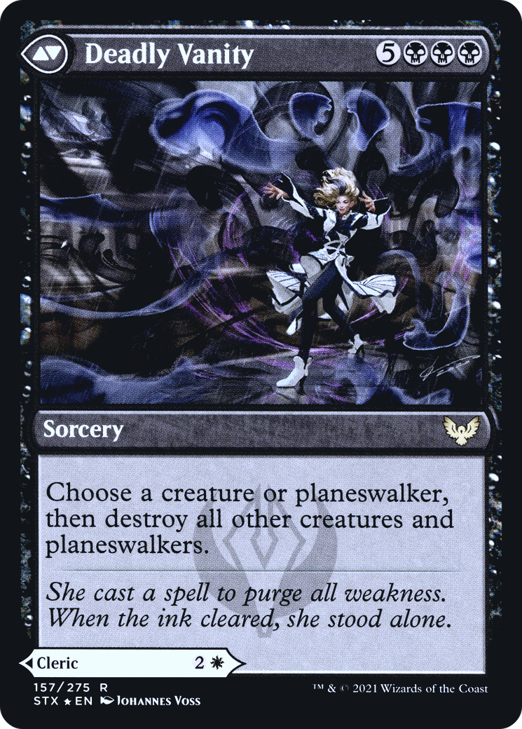Selfless Glyphweaver // Deadly Vanity (157) (Prerelease) (PSTX) - Foil