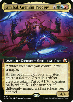 Gimbal, Gremlin Prodigy (0091) (Extended Art) - Foil
