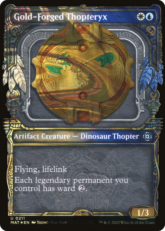 Gold-Forged Thopteryx (0211) (Showcase) - Halo Foil