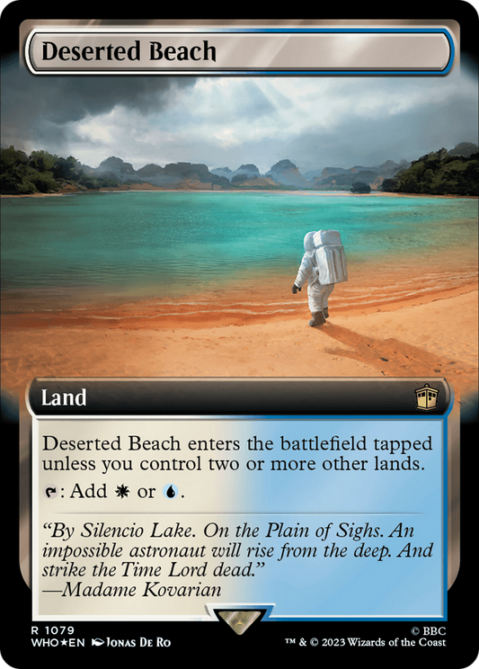 Deserted Beach (1079) (Extended Art) - Surge Foil