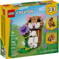 LEGO Set - Cute Hamster with a Flower