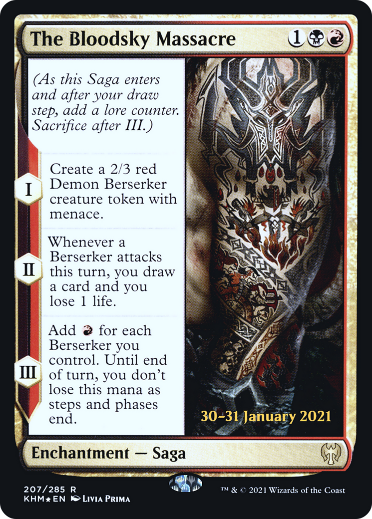 The Bloodsky Massacre (207) (Prerelease) - Foil