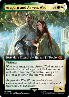 Aragorn and Arwen, Wed (0394) (Extended Art)