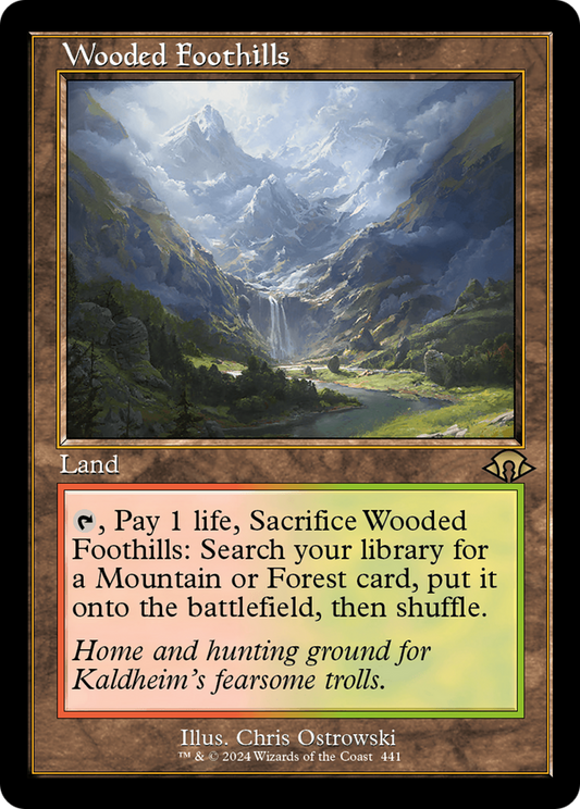 Wooded Foothills (0441) (Retro Frame) - Foil