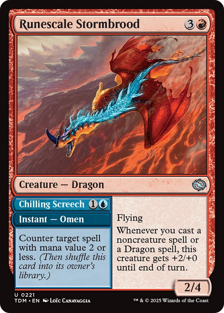 Runescale Stormbrood // Chilling Screech - Foil