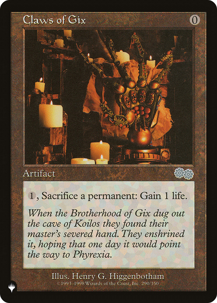 Claws of Gix (USG-290) (Retro Frame) (PLST)