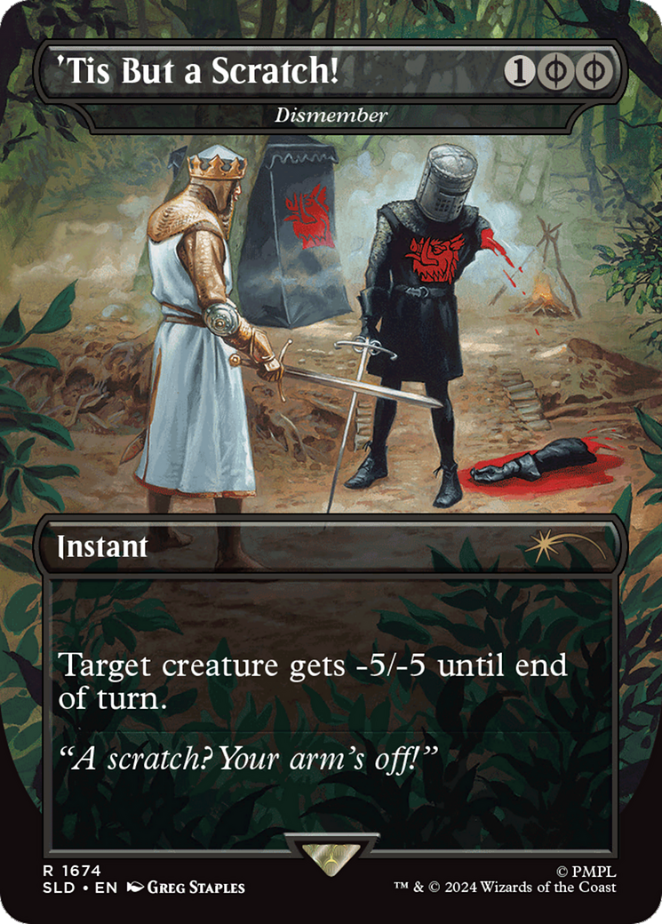 Tis But a Scratch! [Dismember] (1674) (Borderless)