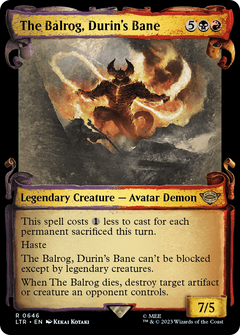 The Balrog, Durin's Bane (0646) (Showcase) - Silver Foil