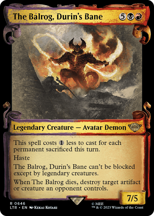 The Balrog, Durin's Bane (0646) (Showcase) - Silver Foil