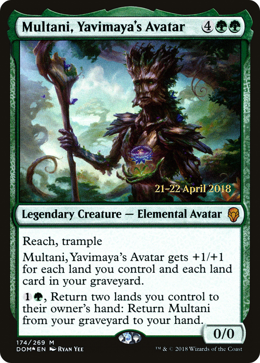 Multani, Yavimaya's Avatar (174) (Prerelease) - Foil
