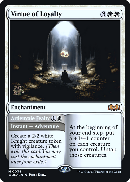 Virtue of Loyalty // Ardenvale Fealty (0038) (Prerelease) - Foil