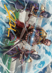 Argivian Phalanx (03/81) Art Card (ADMU) - Gold-Stamped Signature