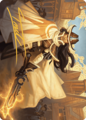 Omenport Vigilante (03/54) Art Card (AOTJ) - Gold-Stamped Signature