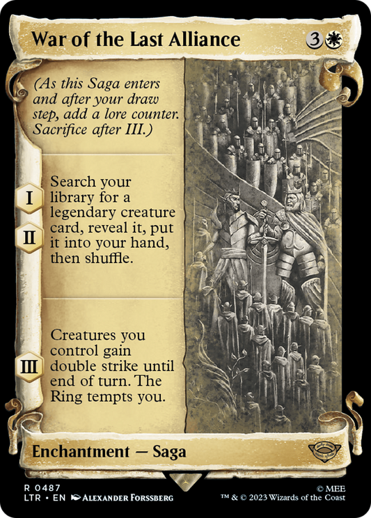 War of the Last Alliance (0487) (Showcase) - Silver Foil
