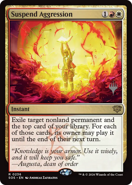 Suspend Aggression (0236) (Promo Pack) (PSOS) - Foil