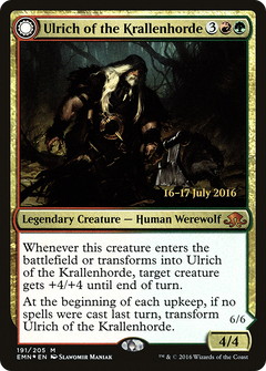 Ulrich of the Krallenhorde // Ulrich, Uncontested Alpha (191) (Prerelease) (PEMN) - Foil