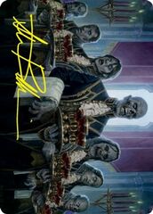 Dying to Serve (32/81) Art Card (AVOW) - Gold-Stamped Signature