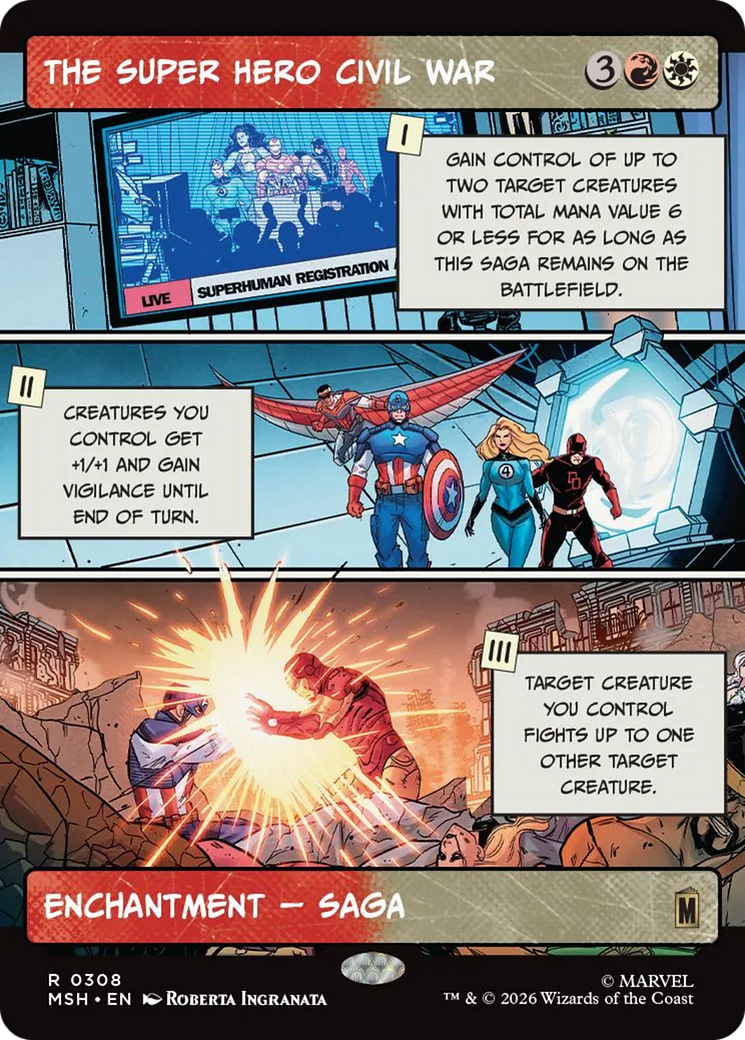The Super Hero Civil War (0308) (Borderless) (MSH) - Foil