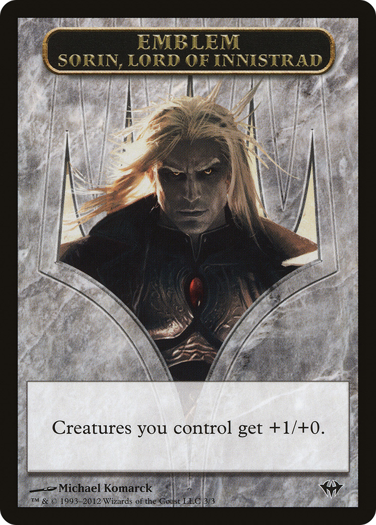 Sorin, Lord of Innistrad Emblem (003)
