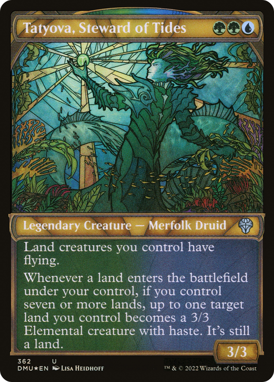 Tatyova, Steward of Tides (362) (Showcase) - Textured Foil