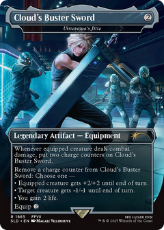 Cloud's Buster Sword [Umezawa's Jitte] (1865) (Borderless) - Foil