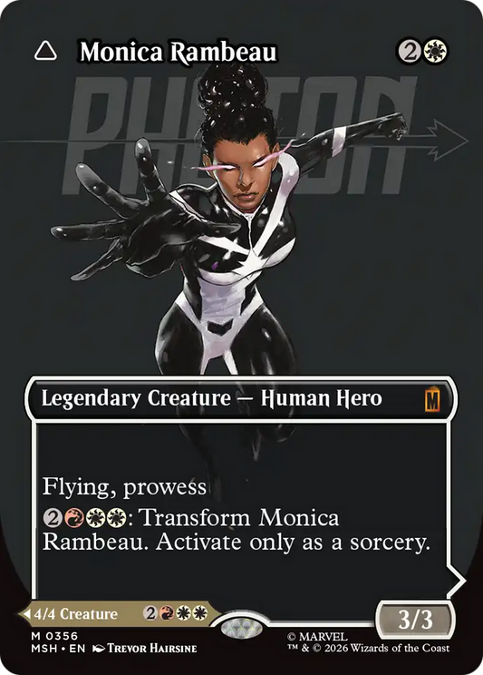 Monica Rambeau // Photon, Living Light (0356) (Borderless) (MSH) - Foil