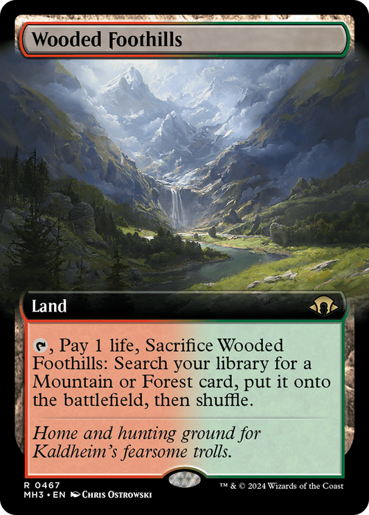 Wooded Foothills (0467) (Extended Art) - Foil
