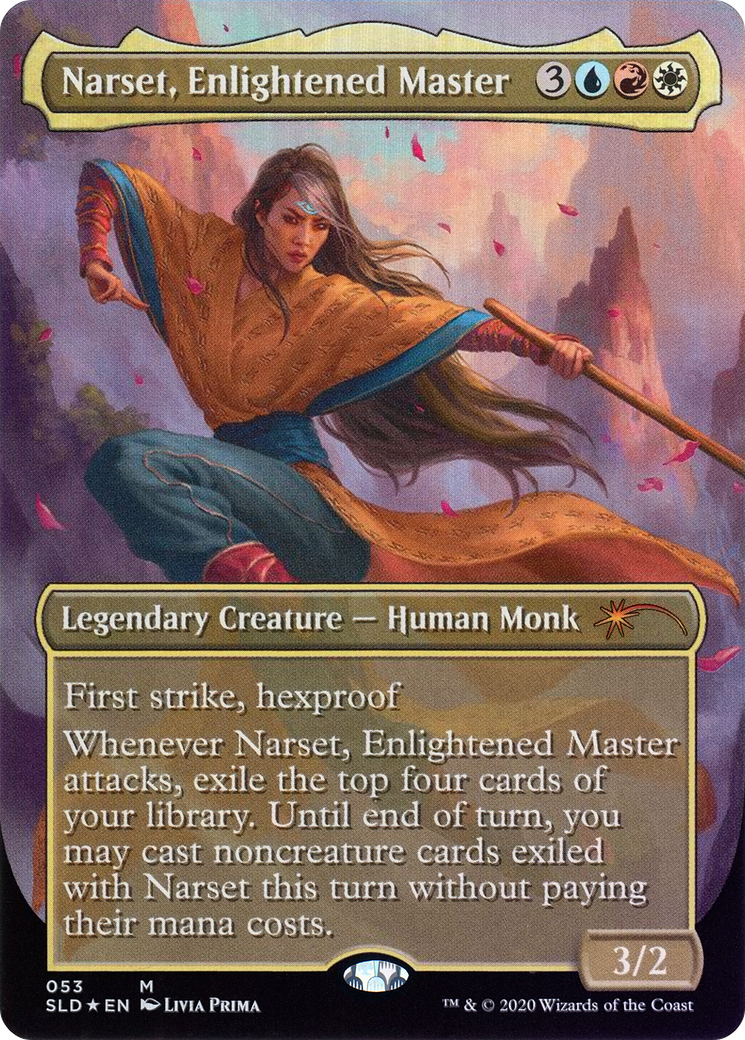 Narset, Enlightened Master (053) (Borderless) - Foil