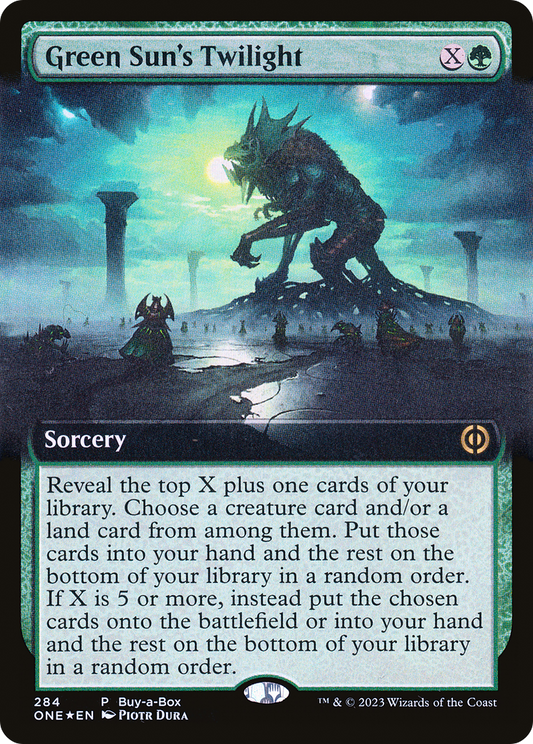 Green Sun's Twilight (0284) (Buy-A-Box) (Extended Art) - Foil