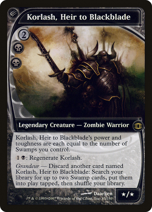 Korlash, Heir to Blackblade - Foil