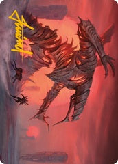 Red Sun's Twilight (33/81) Art Card (AONE) - Gold-Stamped Signature
