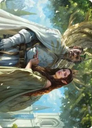 Aragorn and Arwen, Wed (33/81) Art Card