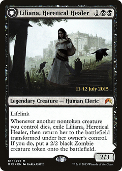 Liliana, Heretical Healer // Liliana, Defiant Necromancer (106) (Prerelease) (PORI) - Foil
