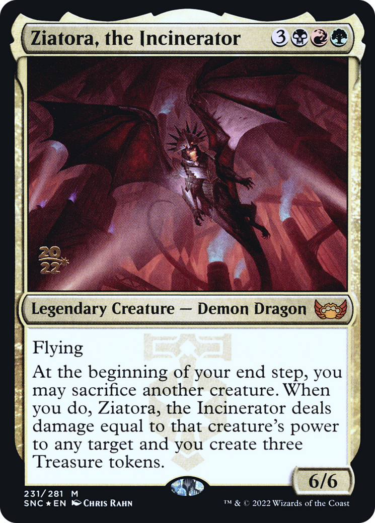 Ziatora, the Incinerator (231) (Prerelease) (PSNC) - Foil