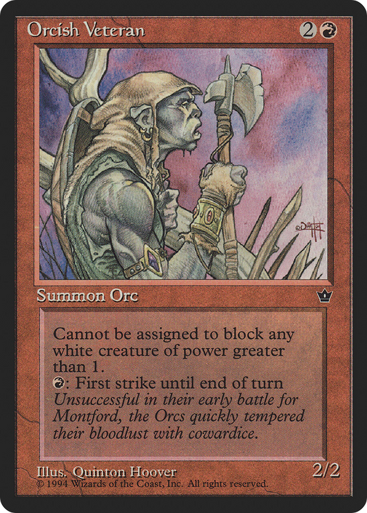 Orcish Veteran (Illus. Quinton Hoover)