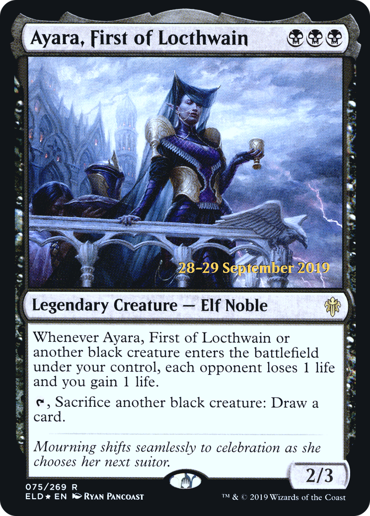 Ayara, First of Locthwain (075) (Prerelease) - Foil