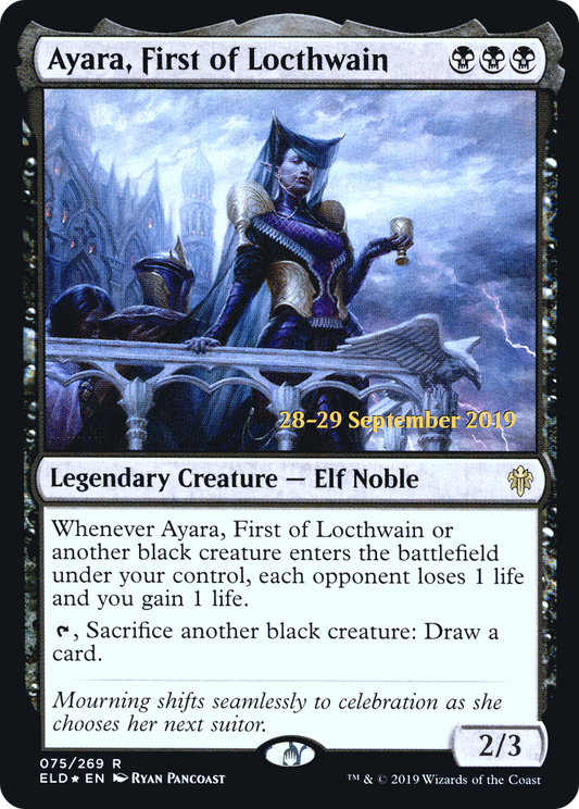 Ayara, First of Locthwain (075) (Prerelease) - Foil