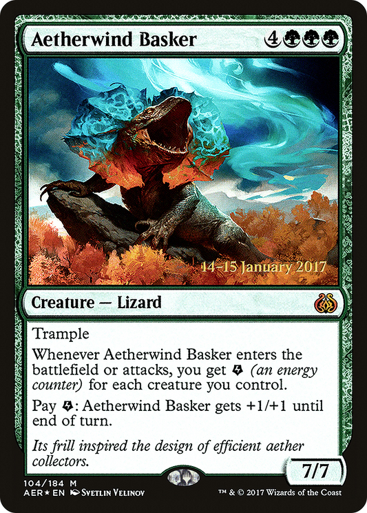 Aetherwind Basker (104) (Prerelease) - Foil