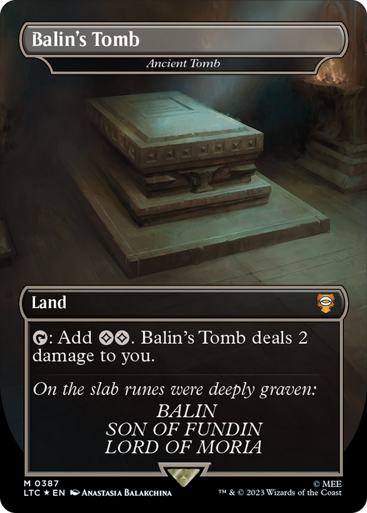 Balin's Tomb [Ancient Tomb] (0387) (Borderless) - Surge Foil