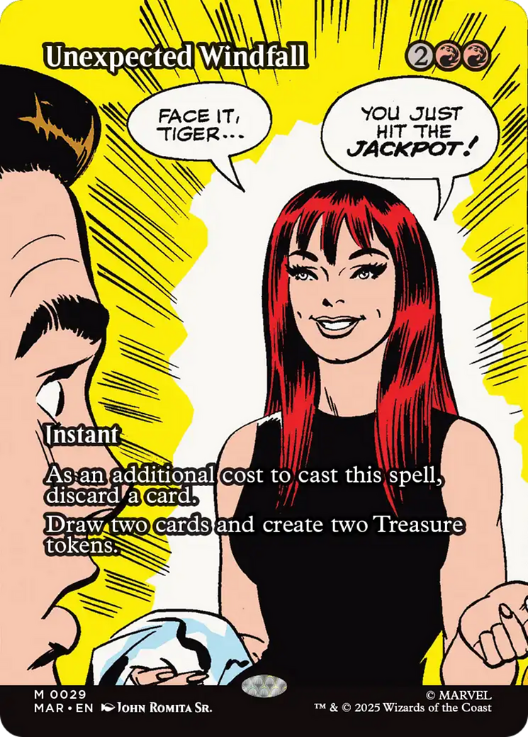 Unexpected Windfall (0029) (Borderless) - Foil