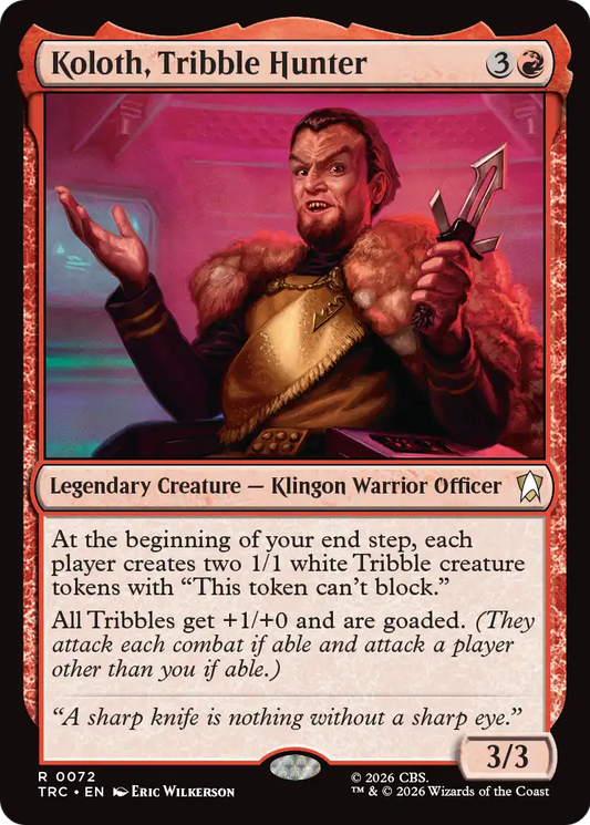Koloth, Tribble Hunter (TRC) - Surge Foil