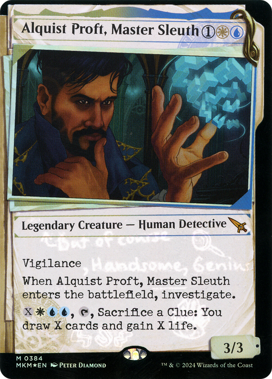 Alquist Proft, Master Sleuth (0384) (Showcase) - Invisible Ink Foil