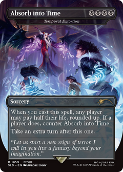 Absorb into Time [Temporal Extortion] (1859) (Borderless) - Foil