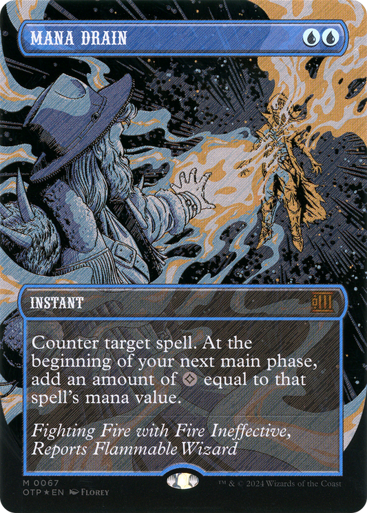 Mana Drain (0067) (Borderless) - Textured Foil